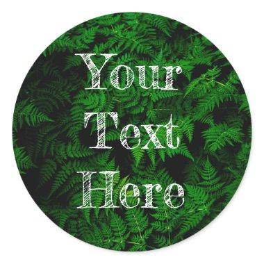 Dinosaur Forest Classic Round Sticker