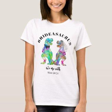 Dinosaur Wedding T Rex Brideasaurus T-Shirt
