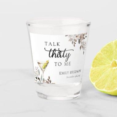 Dirty Martini Cocktail  Shot Glass