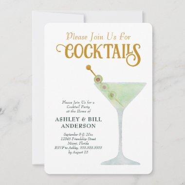 Dirty Martini Cocktail Party Any Occasion Invitations