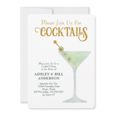 Dirty Martini Cocktail Party Any Occasion Invitations