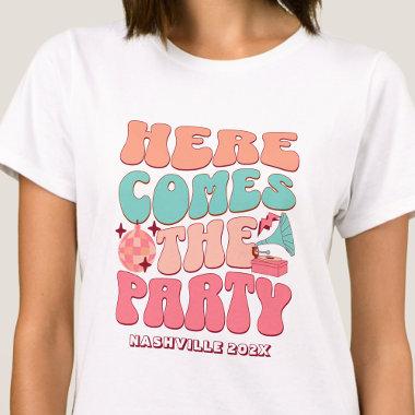 Disco Bachelorette Party Groovy Retro 80's 70's T-Shirt
