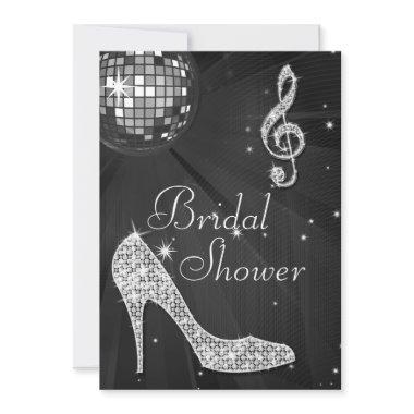 Disco Ball and Sparkle Heels Black