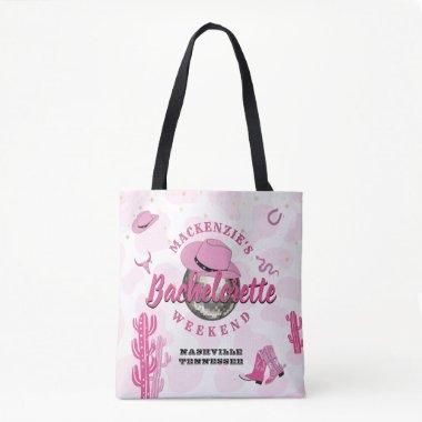 Disco Cowgirl Bachelorette Weekend Party Tote Bag