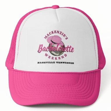 Disco Cowgirl Bachelorette Weekend Party Trucker Hat