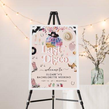 Disco Cowgirl Nashville Pink Rodeo | Bachelorette Foam Board