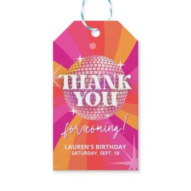 Disco Party Thank You for Coming Favor Tag, SARA Gift Tags