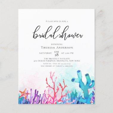 Discount Vibrant Coral Reefs Bridal Shower