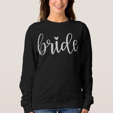 Disney's Minnie Mouse Bride Script Sweatshirt