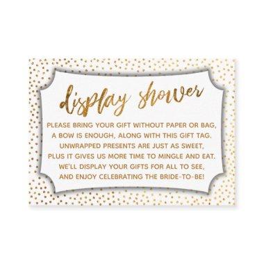 Display  Faux Gold Confetti Gift