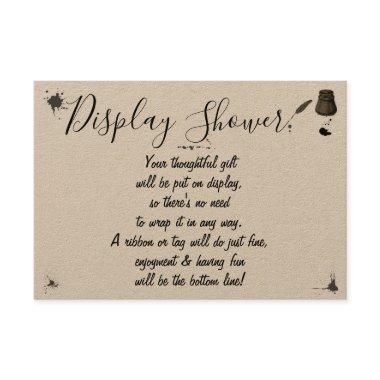 Display Bridal Wedding Shower Pen & Inkwell Enclo Enclosure