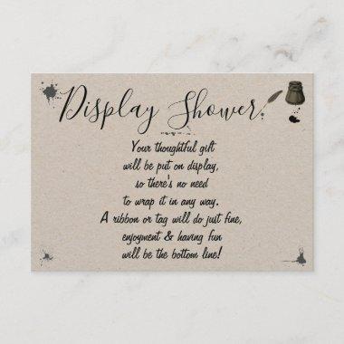 Display Bridal Wedding Shower Pen & Inkwell Enclosure Invitations