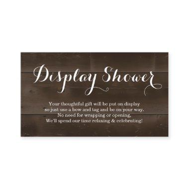Display Shower Enclosure  Insert | Rustic