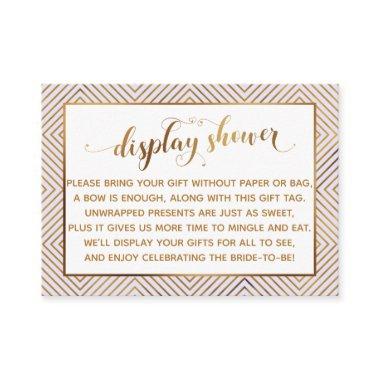 Display Shower Heart Gold Script Lavender Gift Tag Enclosure