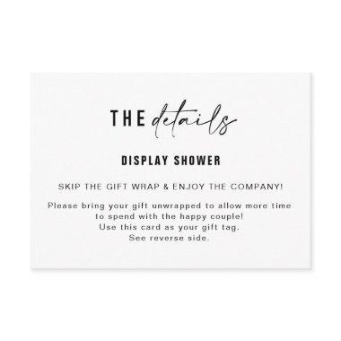 Display Shower Insert & Gift Tag | Medium
