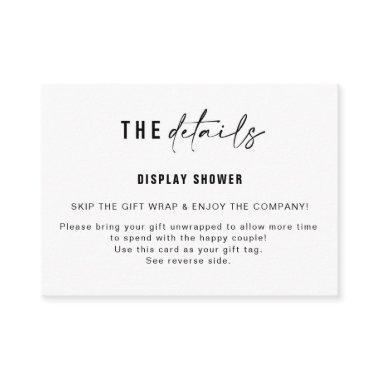 Display Shower Insert & Gift Tag | Small