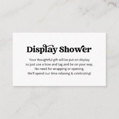 Display Shower Invitations Insert