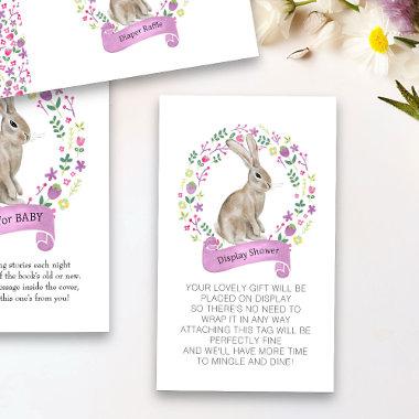 Display Shower No Wrap Poem Little Bunny Enclosure Invitations