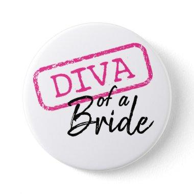 "DIVA" of a Bride Button