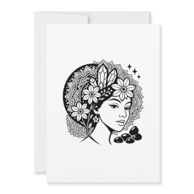 Divine Feminine Mandala Floral Crystal