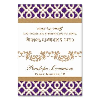 DIY Purple Gold Moroccan Fold-Over Place
