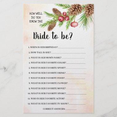 Do you know the Christmas Shower Game Invitations Flyer