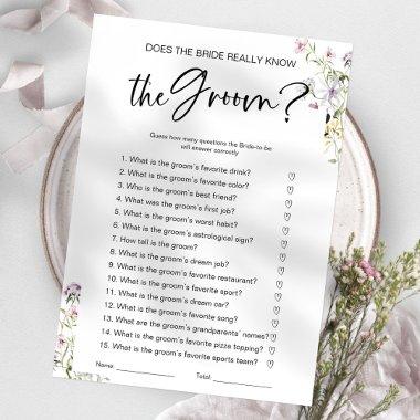 Does The Bride Really Know The Groom Game