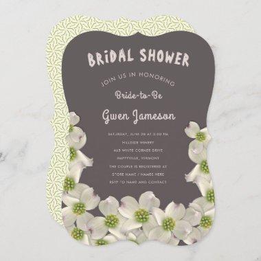 Dogwood Flowers Bridal Shower Invitations
