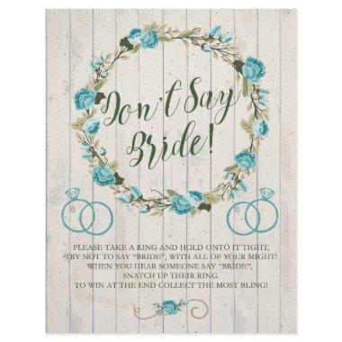 Don't Say Bride!  Game Flyer