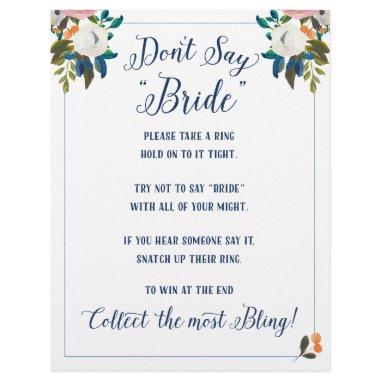 Don't Say Bride  Game Flyer