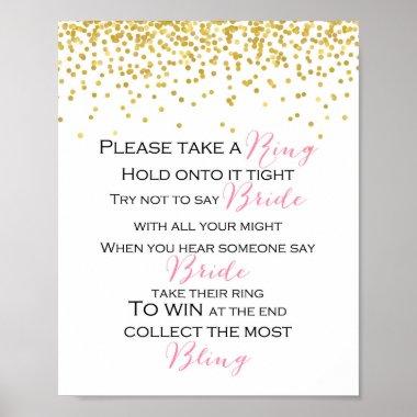 Don't Say Bride Game Sign