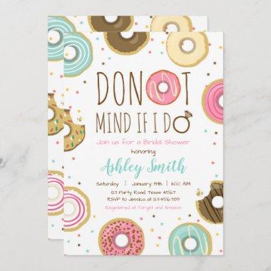 Donut Bridal Shower Invitations Mind If I Do