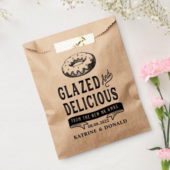 Donut Glazed and Delicious Rustic Shower Wedding Favor Bag