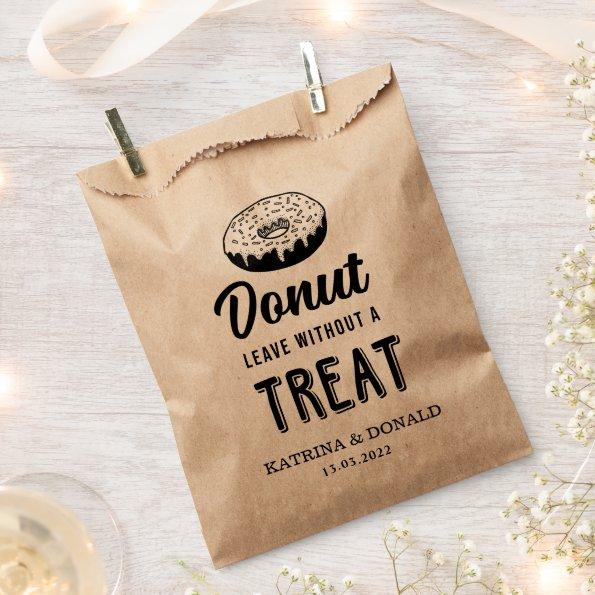 Donut Leave Without A Treat | Wedding Favor Bag