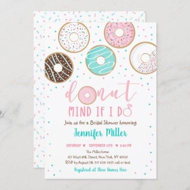 Donut Mind If I Do Donut Bridal Shower Invitations