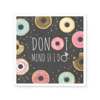 Donut Mind If I Do Paper Napkin Bridal Shower