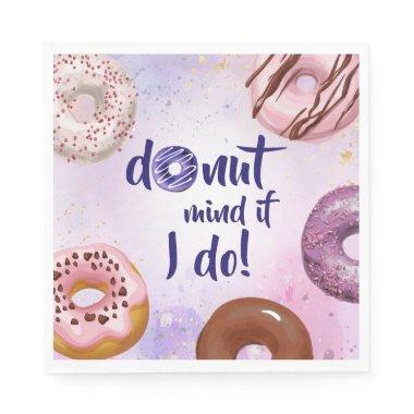 Donut Mind If I Do Watercolor Napkins