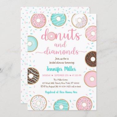 Donuts and Diamonds Bridal Shower Invitations