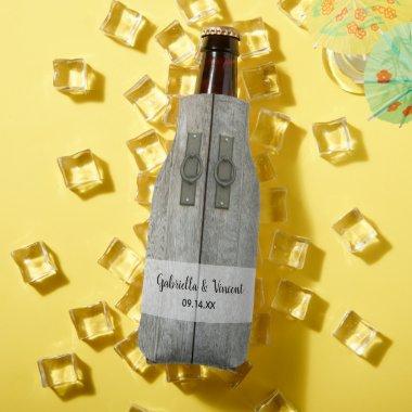 Double Barn Doors Country Wedding Favors Bottle Cooler