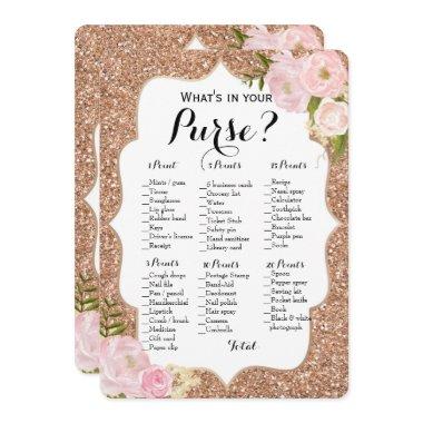 Double Side - 2 Bridal Shower Games Purse | Wishes Invitations