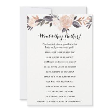 Double Side Bridal Shower Games- Groom Say| Rather