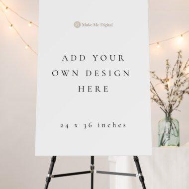 DOUBLE SIDED 24x36 inch Foam Board Sign