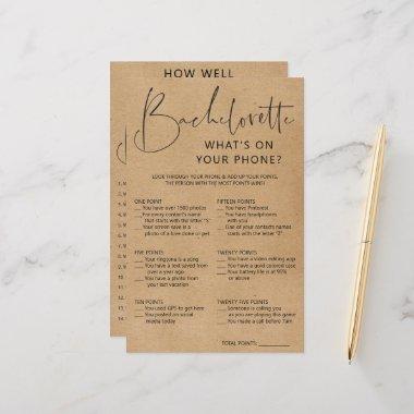 Double Sided Bachelorette Party Game
