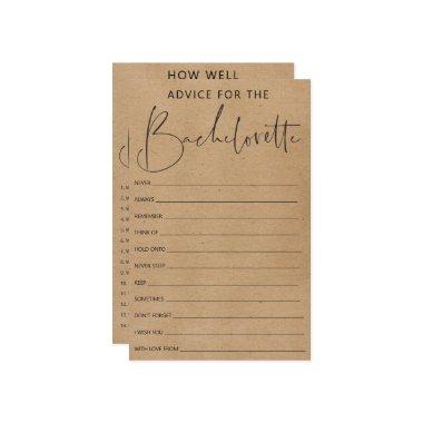 Double Sided Bachelorette Party Game