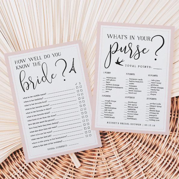 Double-Sided Bridal Shower Game