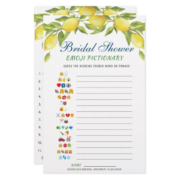 DOUBLE SIDED Lemons & Greenery  Game