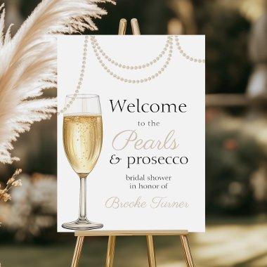 Double Sided Pearls Prosecco  Welcome Foam Board