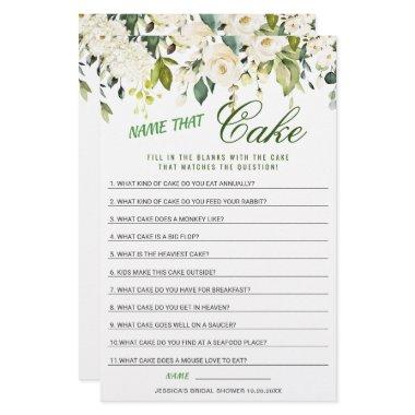DOUBLE SIDED White Roses Floral  Game