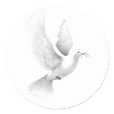 dove classic round sticker