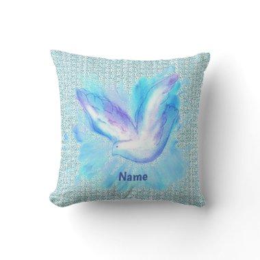 Dove Flying christian pillow